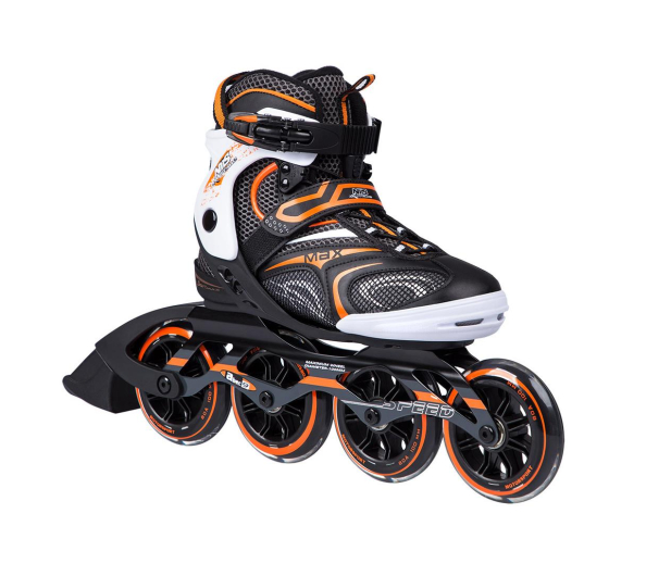 Nils Extreme Łyżworolki Czarno-Pomarańczowe rozmiar 40 - 1107692 - zdjęcie 4